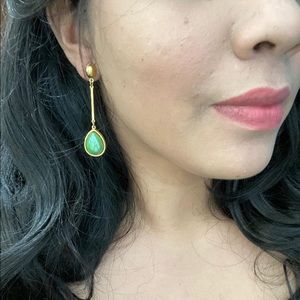 🍃 Rainforest Green Drop Earrings 🍃